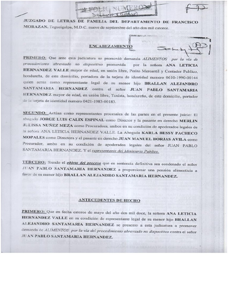 Sentencia Alimentos PDF