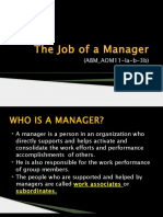 3.2 The Job of A Manager