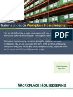 Workplace Housekeeping: Training Slides On