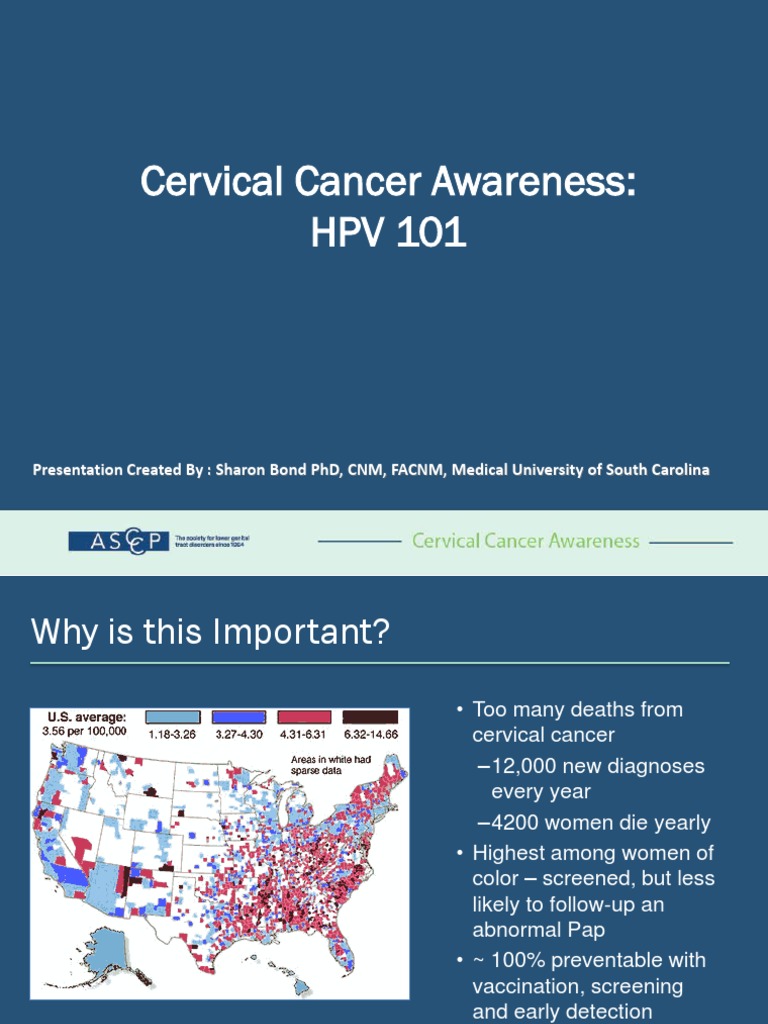 Cervical Cancer & HPV Awareness Guide | PDF | Cervical Cancer ...