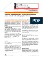 Adenosine Deaminase Activity in Tuberculous Peritonitis Among Patients With Underlying Liver Cirrhosis