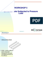 Workshop 5 Stiffened Plate Subjected To Pressure Load