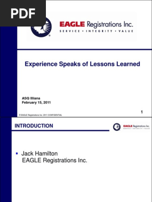 Lessons Learned