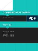 Communicative English: Past Simple - Present Perfect