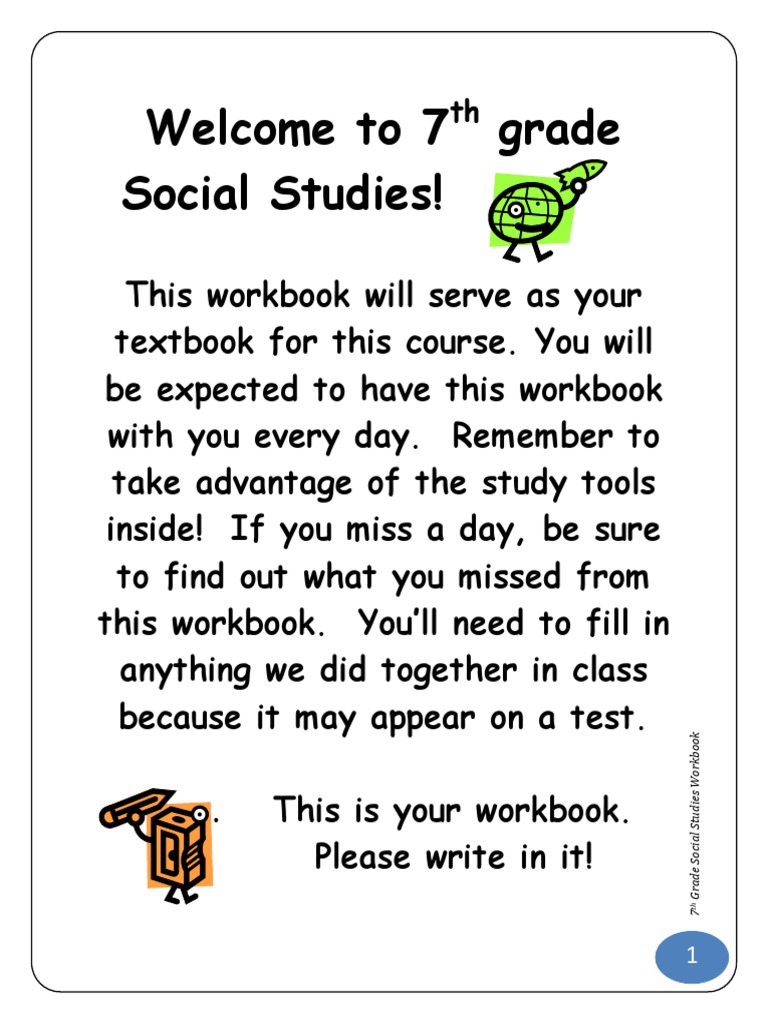 Social Studies Grade 7Workbook PDF Persian Gulf Middle East