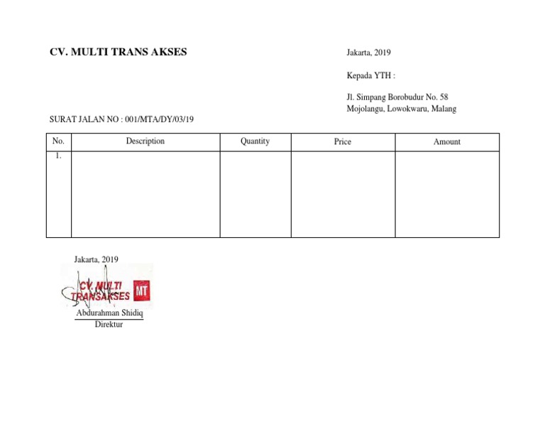 Invoice Mta | PDF