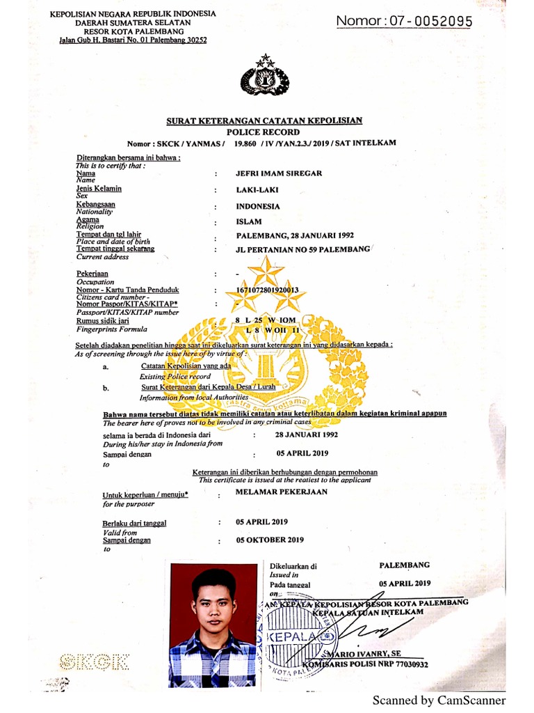 SKCK | PDF