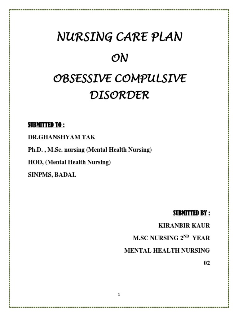 Nursing Care Plan | PDF | Rituals | Reinforcement