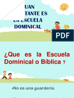 Por qué la Escuela Dominical es tan importante