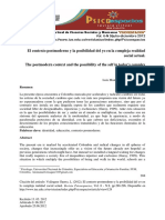 Dialnet ElContextoPostmodernoYLaPosibilidadDelYoEnLaComple 5012803 PDF