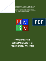 Programa de Especializacion Equitacion Militar