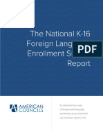 National Foreign Language Enrollment Report