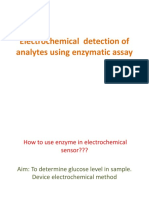 Electrochemical detection of analytes using enzymatic assays