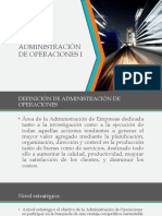 Administración de operaciones clases