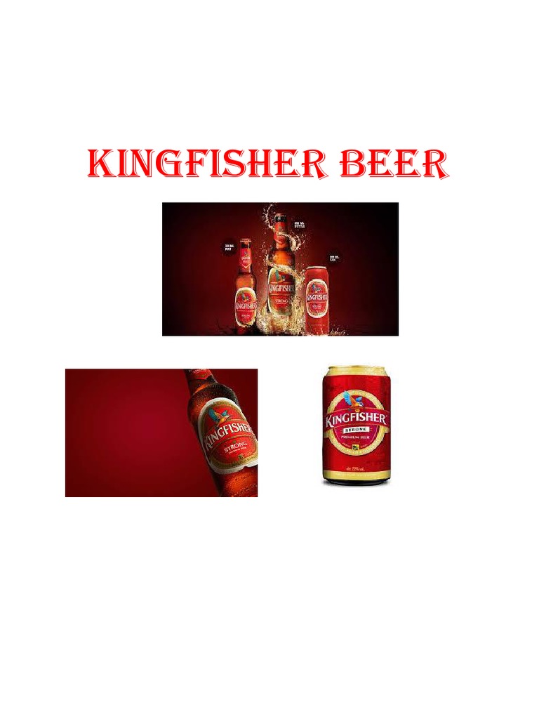 Kingfisher Beer PDF Beer Ale