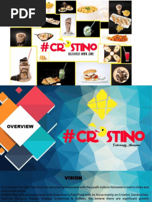 Crostino Food Franchise Pdf Franchising Fast Food Restaurants