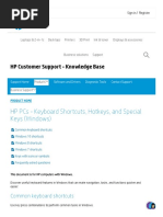 HP PCs - Keyboard Shortcuts, Hotkeys, and Special Keys (Windows) - HP® Customer Support