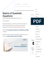 Basics of Quadratic Equations: Android App Install Now!