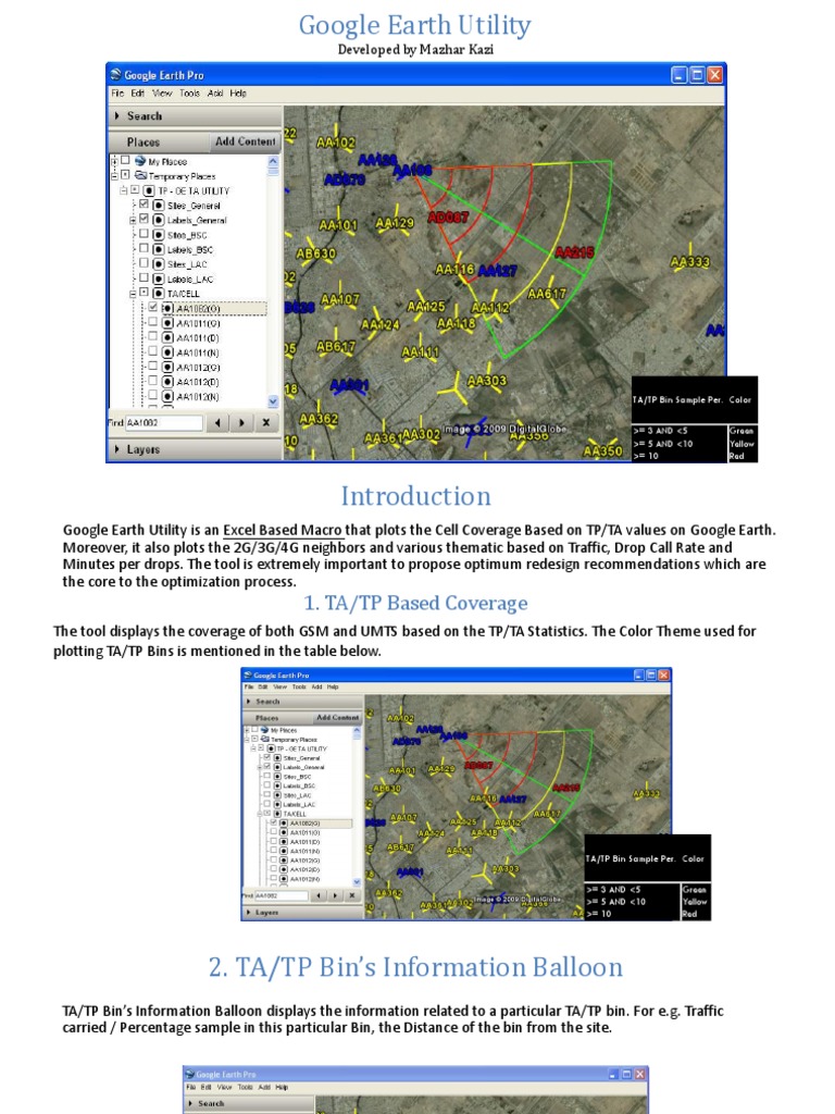 Google Earth Utility Pdf Color Telecommunications