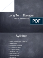 Long Term Evolution: Basic & Measurement