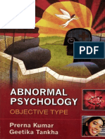 Abnormal Psychology Objective Type