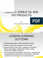 EDIBLE OILS AND FATS PRODUCTS