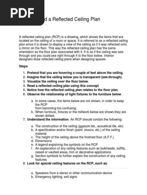 How To Read A Reflected Ceiling Plan Presentation Ceiling