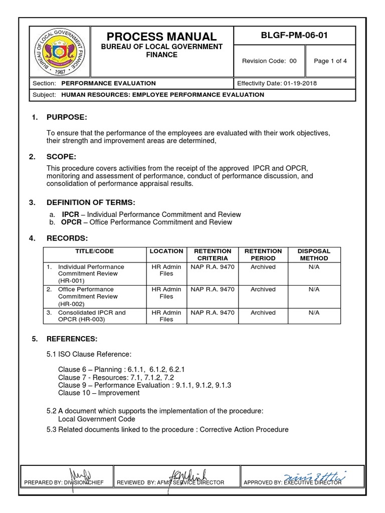 Employee Performance Evaluation Manual | PDF | Performance Appraisal ...