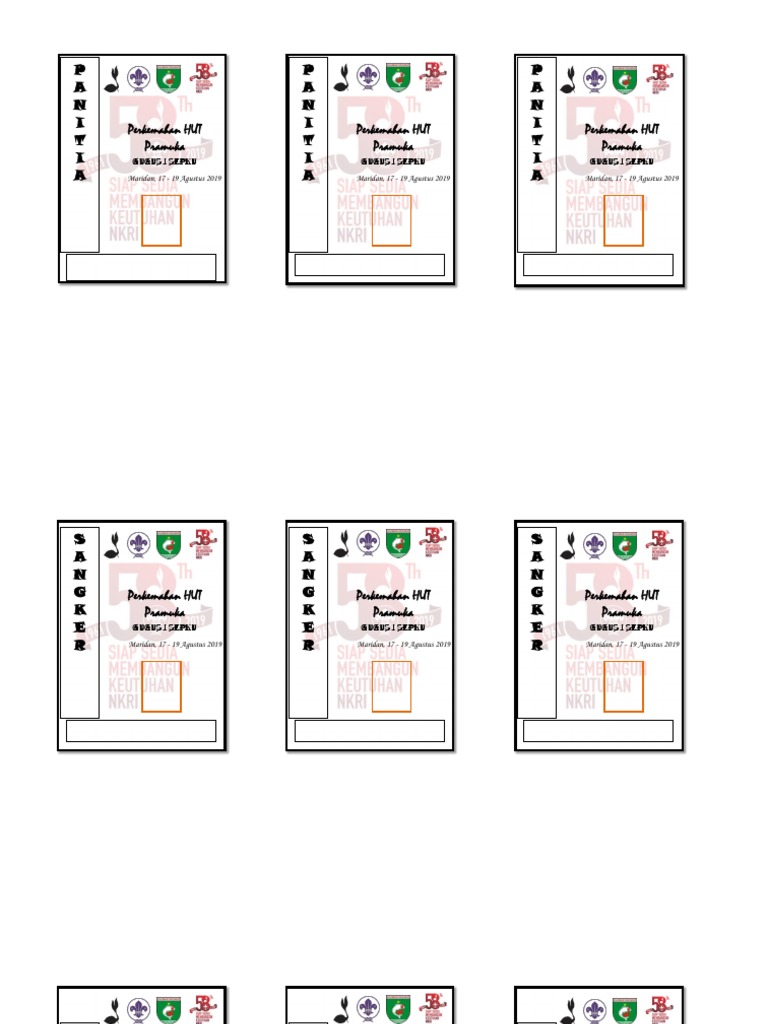 Kartu Id Card Pramuka PDF