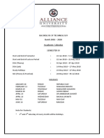 2017-18 Even Sem - Academic Calendar 2016-20 Batch