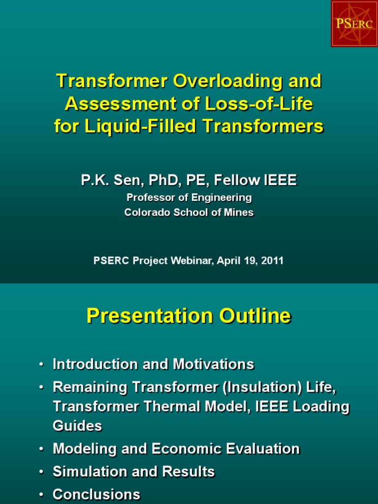 Transformer Overloading Assessment | PDF | Transformer | Mathematical ...