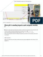 Analog output of plc