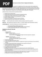 Capillary Puncture Procedure Steps | PDF