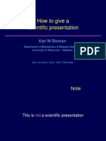 How To Give Presentations