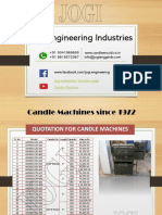 Jogi Engineering Industries: Candle Machines Since 1972