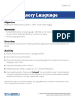Sensory Language: Objective