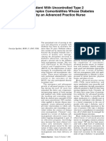 Case Study: A Patient With Uncontrolled Type 2 Diabetes and Complex Comorbidities Whose Diabetes Care Is Managed by An Advanced Practice Nurse