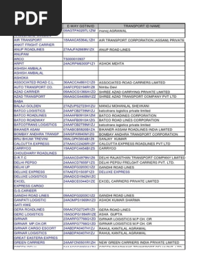 All Transporter Gst No By Ca Sandeep Sikhism Business all transporter gst no by ca sandeep