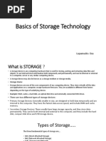 Basics of Storage Technology: Lopamudra Das