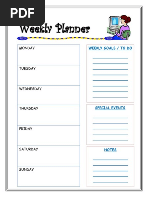Weekly Plan
