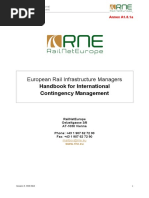 European Rail Infrastructure Managers: Handbook For International Contingency Management