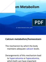 Calcium Metabolism: Dr. Yuliana Rahmah R, M.Kes, SPPD