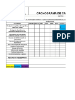 Cronograma de Capacitaciones