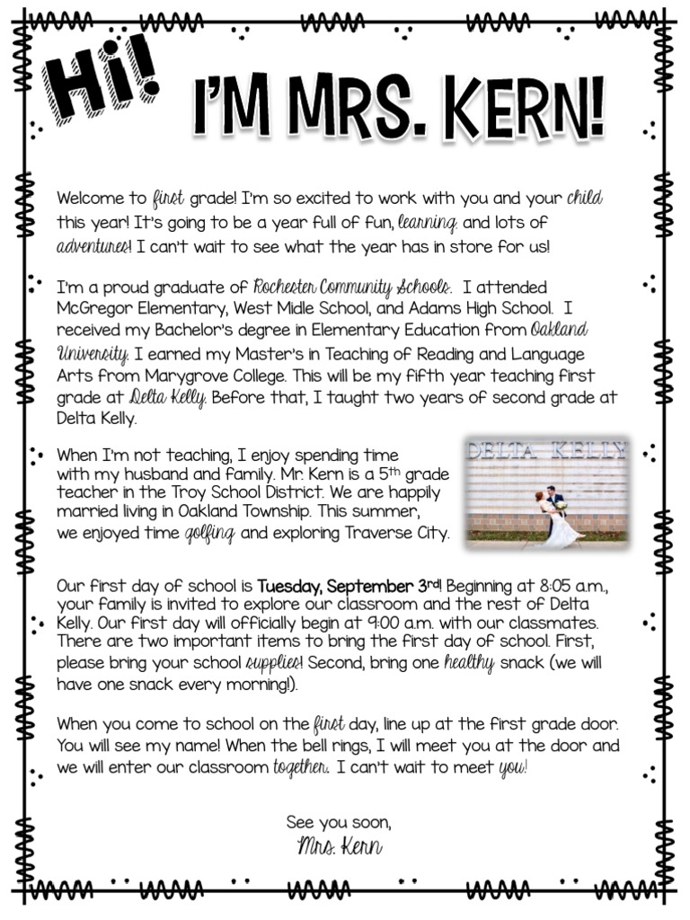 Welcome Letter 2019 | PDF
