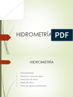 Métodos de aforo de caudales en cursos de agua