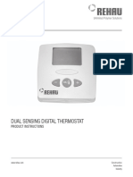 Dual Sensing Digital Thermostat Instructions