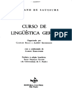 SAUSSURE (1916) Curso de Linguística Geral