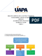 Tarea 3 Didactica Especial de La Lectura y Escritura