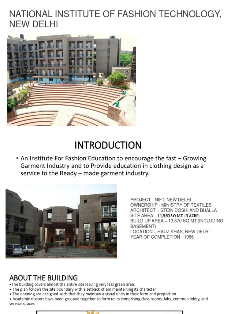 National Institute of Fashion Technology, New Delhi | PDF | Masonry | Wall
