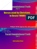 Y'shua's Torah Exposes Lies and Paganism
